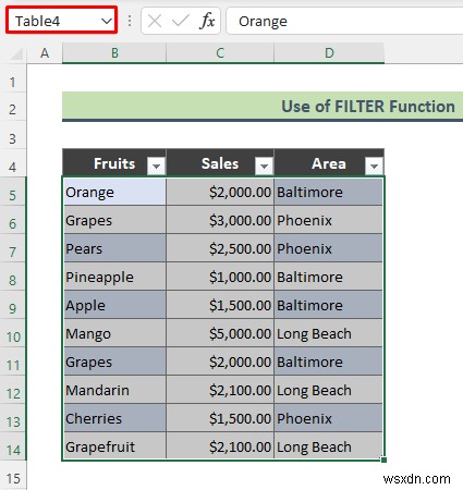 Danh sách thả xuống xác thực dữ liệu Excel với bộ lọc (2 ví dụ)