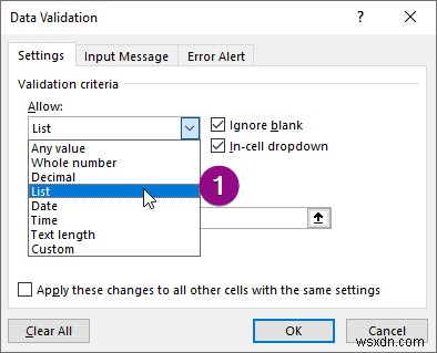 Cách tạo danh sách xác thực dữ liệu từ bảng trong Excel (3 phương pháp)