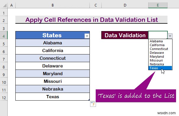 Cách tạo danh sách xác thực dữ liệu từ bảng trong Excel (3 phương pháp)