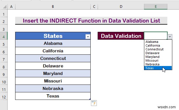 Cách tạo danh sách xác thực dữ liệu từ bảng trong Excel (3 phương pháp)