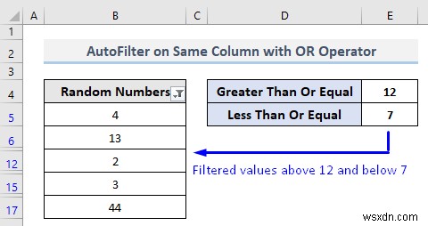 VBA để tự động lọc với nhiều tiêu chí trên cùng một trường trong Excel (4 phương pháp)