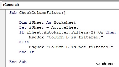 Excel VBA để kiểm tra xem AutoFilter có được bật hay không (4 cách dễ dàng)