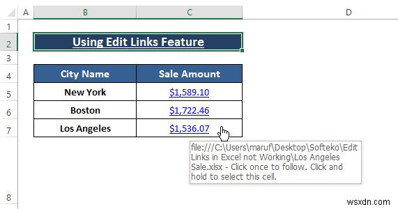 [Khắc phục:] Chỉnh sửa liên kết trong Excel không hoạt động