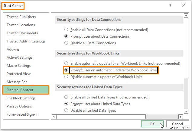 [Khắc phục:] Chỉnh sửa liên kết trong Excel không hoạt động