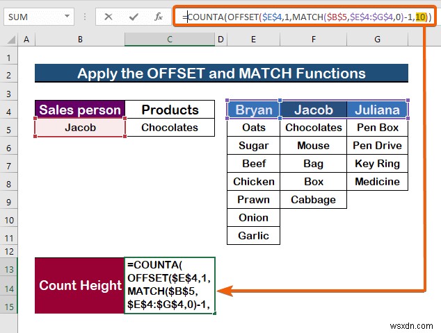 Cách thay đổi danh sách thả xuống dựa trên giá trị ô trong Excel (2 cách) 