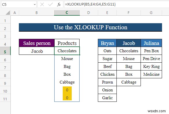 Cách thay đổi danh sách thả xuống dựa trên giá trị ô trong Excel (2 cách) 