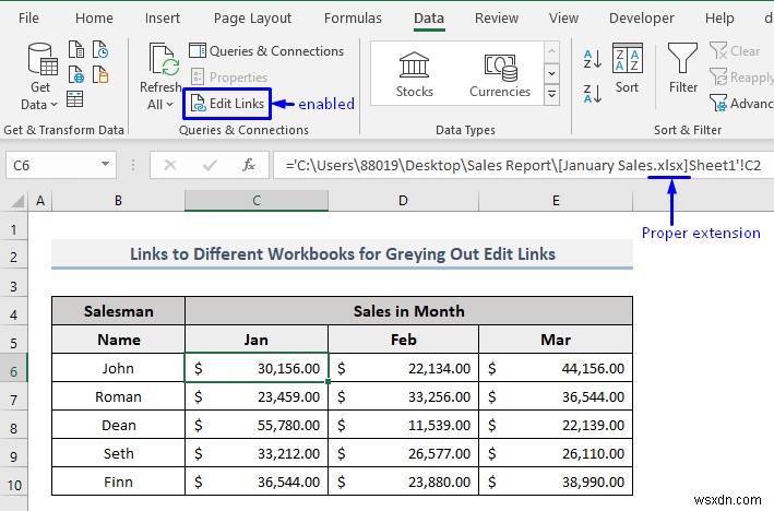 7 Giải pháp để Chỉnh sửa Liên kết bị xám hoặc Thay đổi Tùy chọn Nguồn trong Excel 