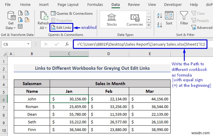 7 Giải pháp để Chỉnh sửa Liên kết bị xám hoặc Thay đổi Tùy chọn Nguồn trong Excel 