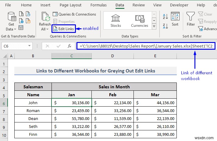 7 Giải pháp để Chỉnh sửa Liên kết bị xám hoặc Thay đổi Tùy chọn Nguồn trong Excel 