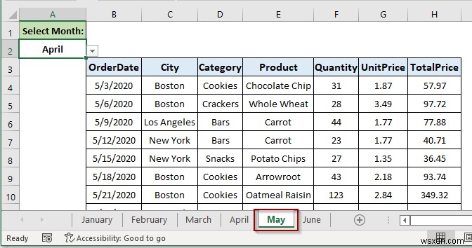 Cách tạo siêu liên kết danh sách thả xuống tới trang tính khác trong Excel