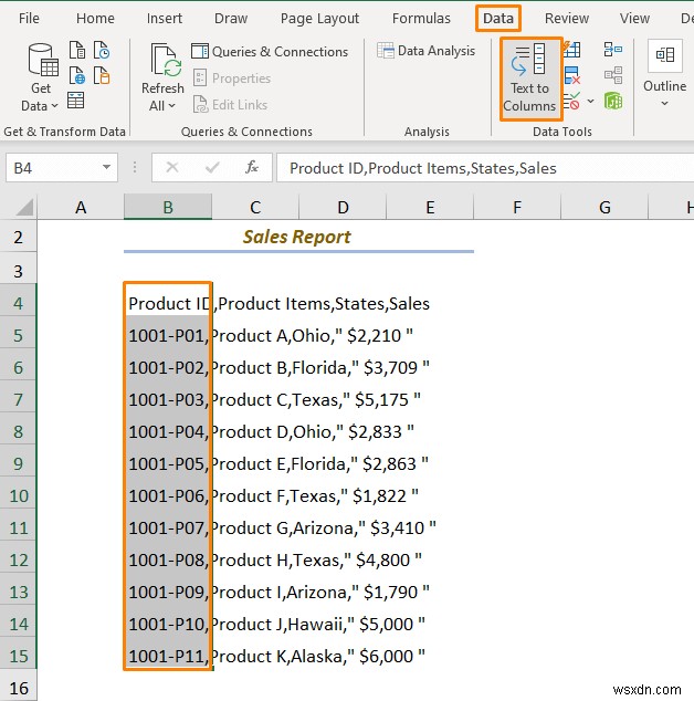 Cách chuyển đổi Notepad sang Excel với các cột (5 phương pháp)