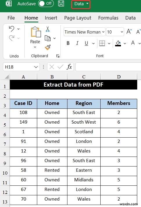Cách trích xuất dữ liệu từ PDF sang Excel (4 cách phù hợp)
