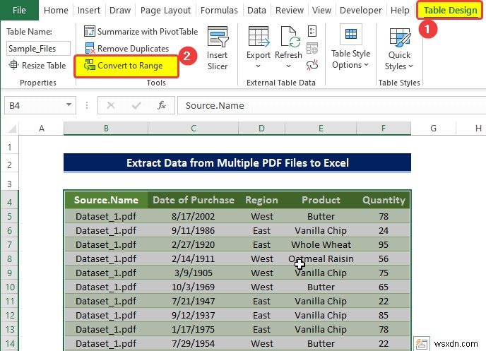 Cách trích xuất dữ liệu từ nhiều tệp PDF sang Excel (3 cách phù hợp) 