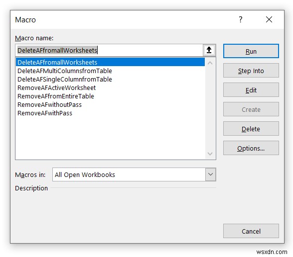 Excel VBA:Xóa tự động lọc nếu nó tồn tại (7 ví dụ)