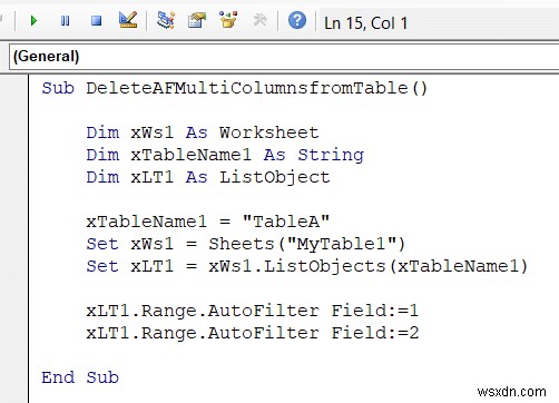 Excel VBA:Xóa tự động lọc nếu nó tồn tại (7 ví dụ)