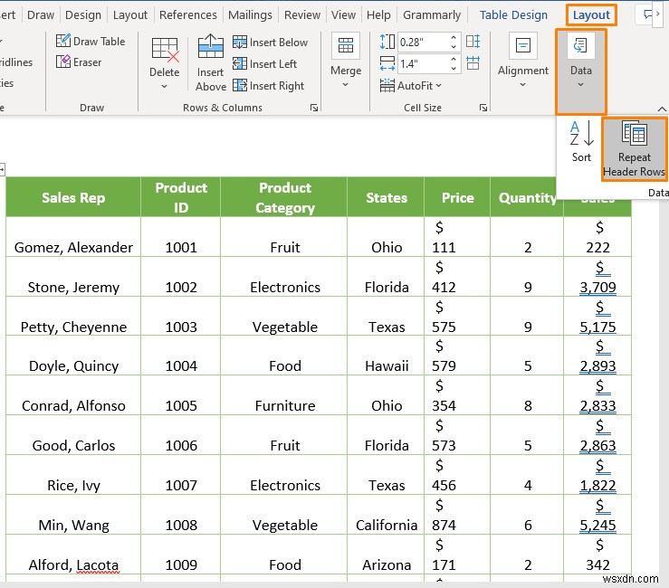 Cách hợp nhất tệp Excel vào tài liệu Word