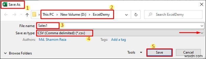 Lưu Excel dưới dạng CSV với Dấu ngoặc kép (3 phương pháp đơn giản nhất)
