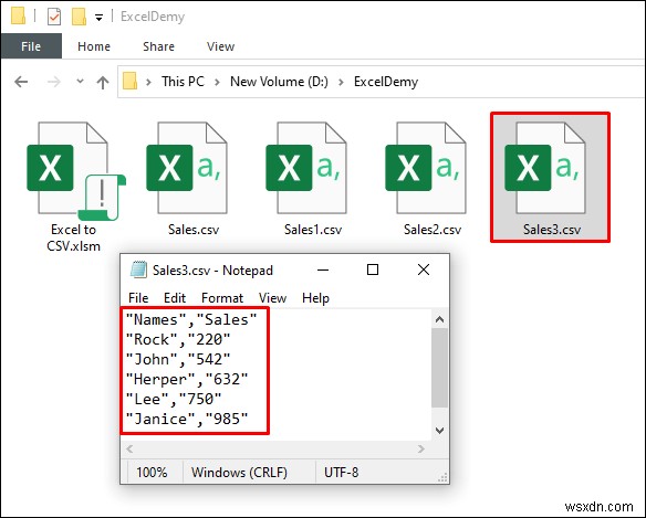 Lưu Excel dưới dạng CSV với Dấu ngoặc kép (3 phương pháp đơn giản nhất)