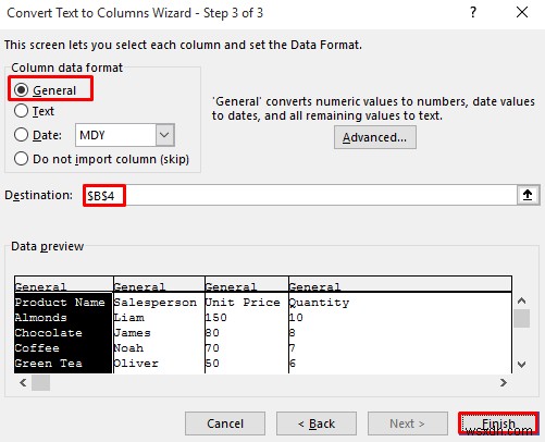 Cách mở tệp CSV có cột trong Excel (3 cách dễ dàng)