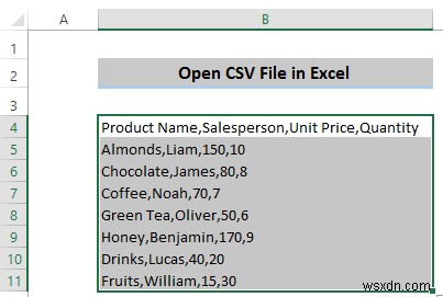 Cách mở tệp CSV có cột trong Excel (3 cách dễ dàng)