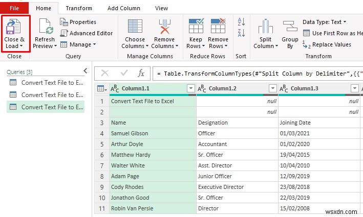 Cách tự động chuyển đổi tệp văn bản sang Excel (3 cách phù hợp)