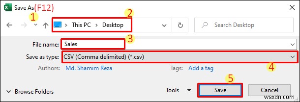 Chuyển Excel thành tệp CSV được phân tách bằng dấu phẩy (2 cách dễ dàng)