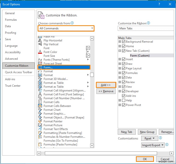 Cách tạo cơ sở dữ liệu với biểu mẫu trong Excel