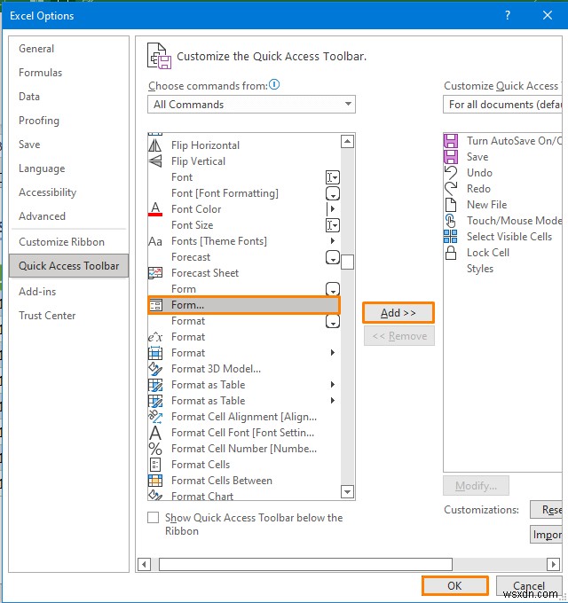 Cách tạo cơ sở dữ liệu với biểu mẫu trong Excel