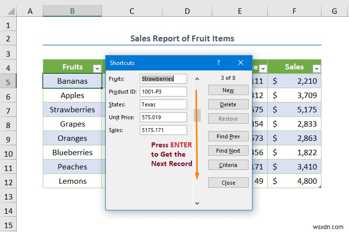 Cách tạo cơ sở dữ liệu với biểu mẫu trong Excel