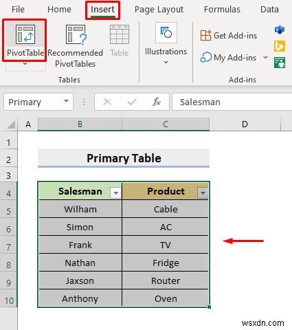 Cách tạo cơ sở dữ liệu quan hệ trong Excel (Với các bước đơn giản)