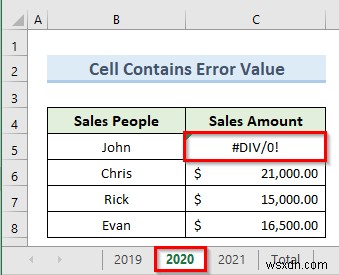 Tham chiếu 3D không hoạt động trong Excel (3 lý do &giải pháp)