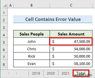 Tham chiếu 3D không hoạt động trong Excel (3 lý do &giải pháp)