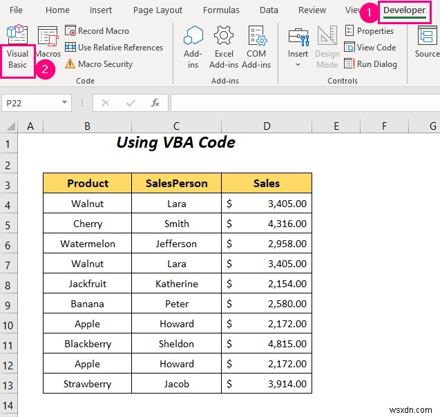 Cách chuyển dòng trùng lặp thành cột trong Excel (4 cách)