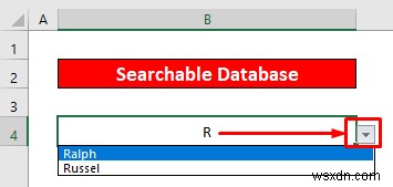 Cách tạo cơ sở dữ liệu có thể tìm kiếm trong Excel (2 Thủ thuật nhanh)