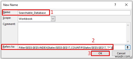 Cách tạo cơ sở dữ liệu có thể tìm kiếm trong Excel (2 Thủ thuật nhanh)