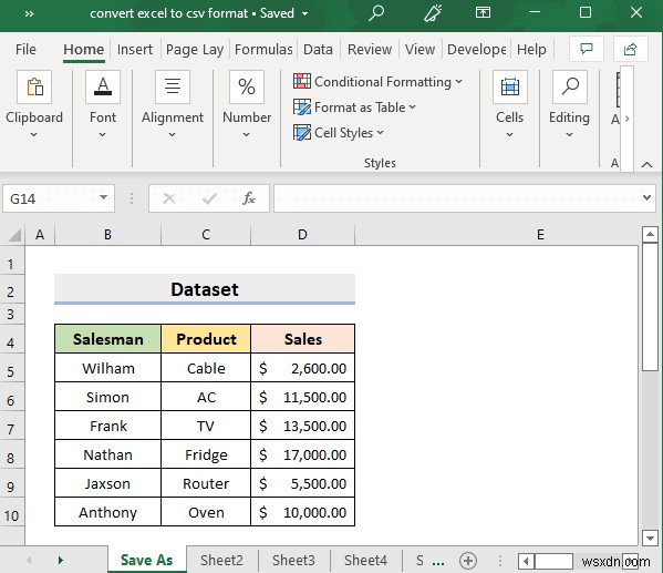 Cách chuyển đổi tệp Excel sang định dạng CSV (5 cách dễ dàng)