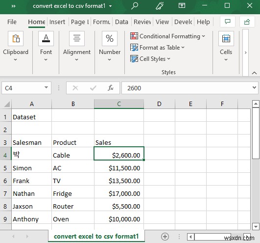 Cách chuyển đổi tệp Excel sang định dạng CSV (5 cách dễ dàng)