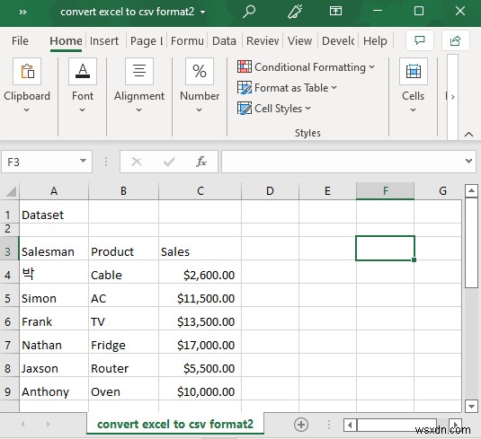 Cách chuyển đổi tệp Excel sang định dạng CSV (5 cách dễ dàng)