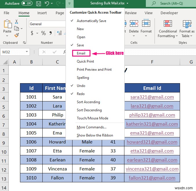 Cách gửi email hàng loạt từ Outlook bằng Excel (3 cách)