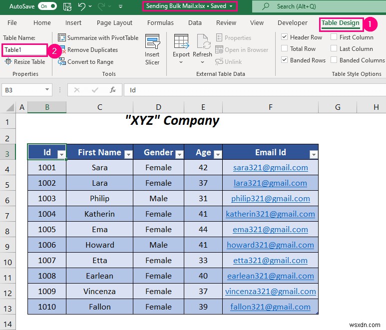 Cách gửi email hàng loạt từ Outlook bằng Excel (3 cách)