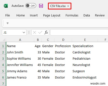 Cách chuyển đổi CSV sang Excel bằng cột (5 phương pháp)