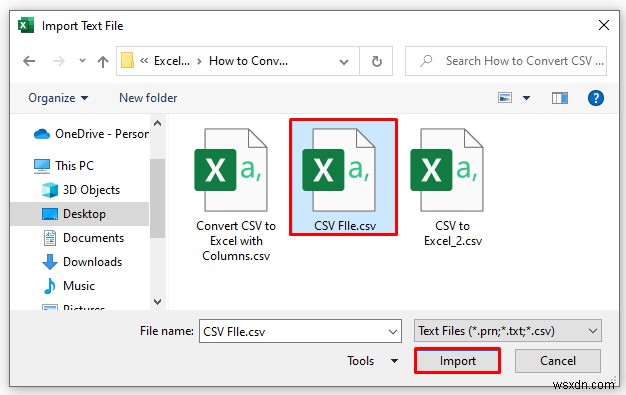 Cách chuyển đổi CSV sang Excel bằng cột (5 phương pháp)