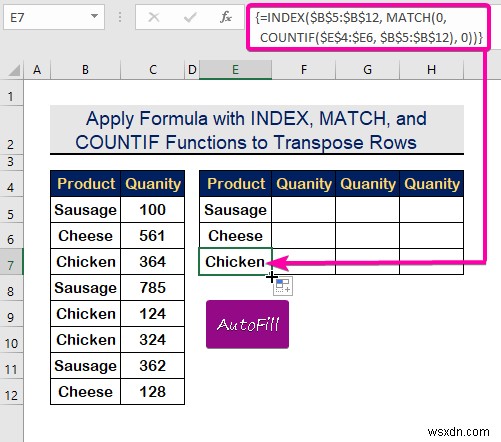 Cách chuyển hàng thành cột dựa trên tiêu chí trong Excel (2 cách)