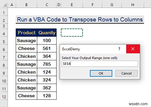 Cách chuyển hàng thành cột dựa trên tiêu chí trong Excel (2 cách)