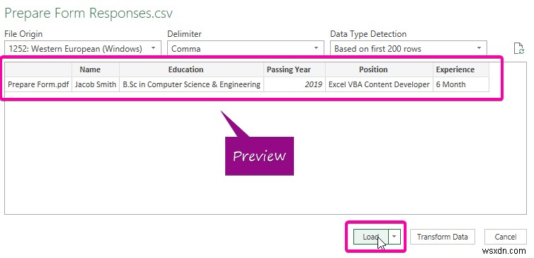 Cách liên kết biểu mẫu PDF với cơ sở dữ liệu Excel (với các bước đơn giản)