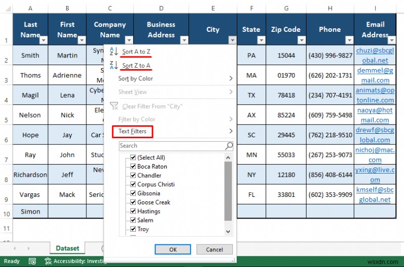 Cách duy trì Cơ sở dữ liệu khách hàng trong Excel