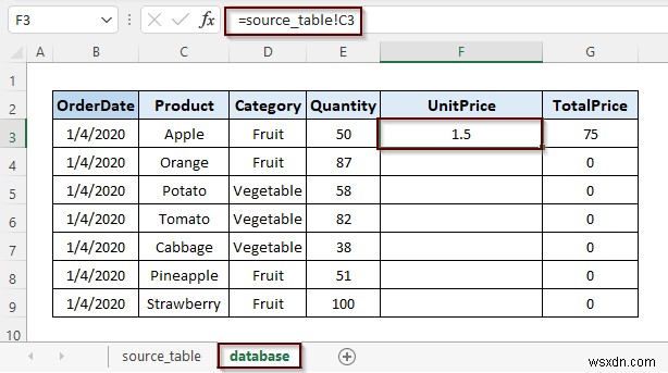 Cách tạo cơ sở dữ liệu cập nhật tự động trong Excel