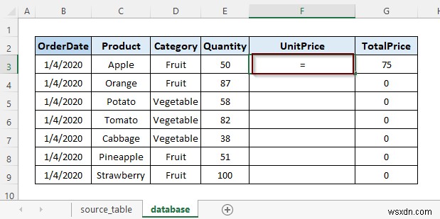 Cách tạo cơ sở dữ liệu cập nhật tự động trong Excel