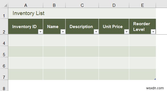 Cách tạo cơ sở dữ liệu khoảng không quảng cáo trong Excel (3 phương pháp dễ dàng)