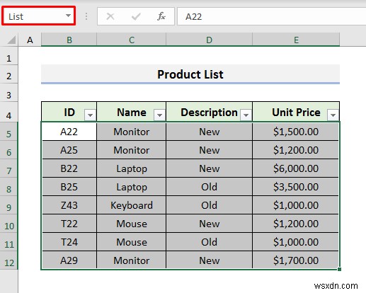 Cách tạo cơ sở dữ liệu khoảng không quảng cáo trong Excel (3 phương pháp dễ dàng)